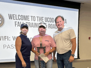 Pictured, from left: Holly Montooth, Public Transportation Director; Sheryl Stephens, Driver; and Mark Farley, Executive Director.